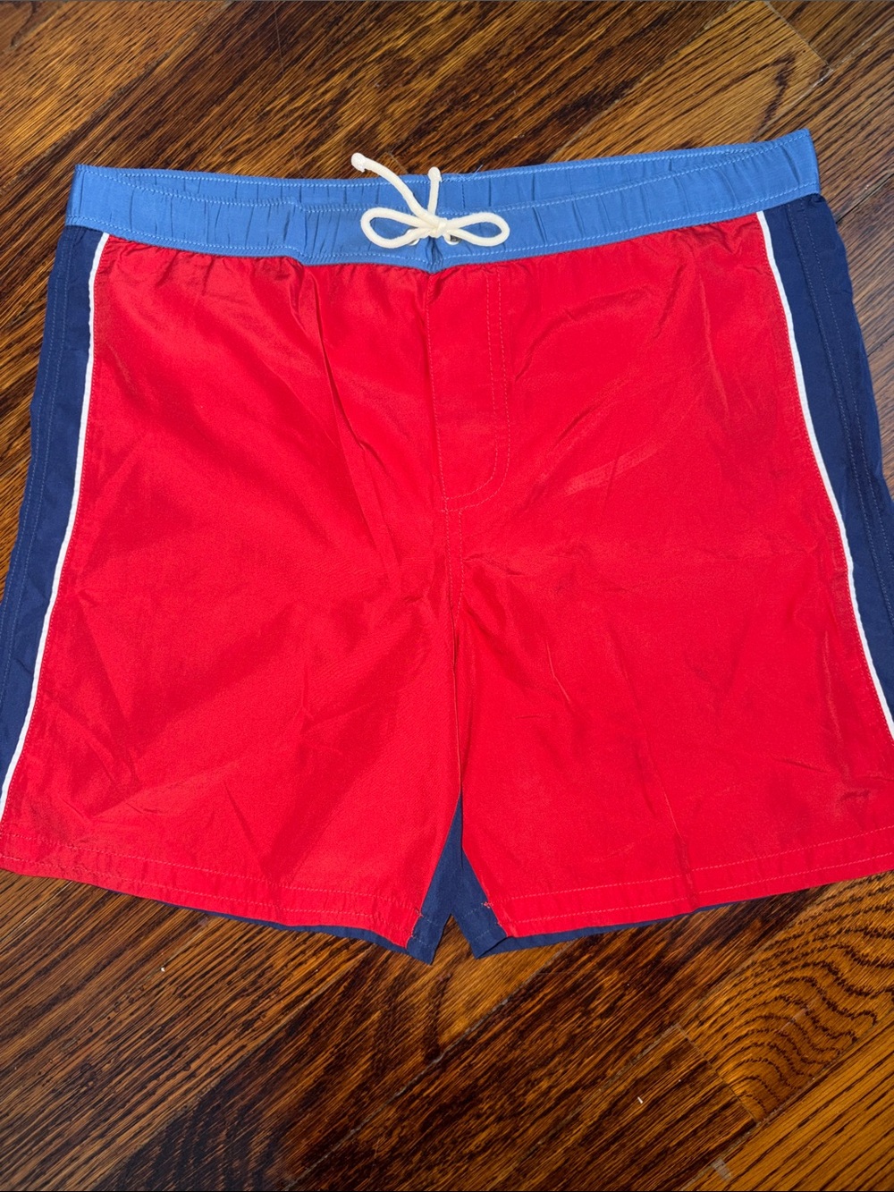 Dolce & Gabbana Blue and White Mesh-Lined Swim Shorts